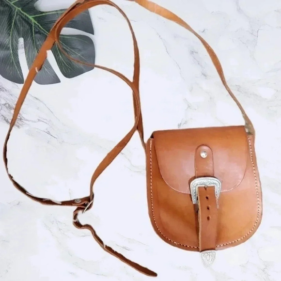 Tooled Leather mini Crossbody bag - Picture 4 of 13